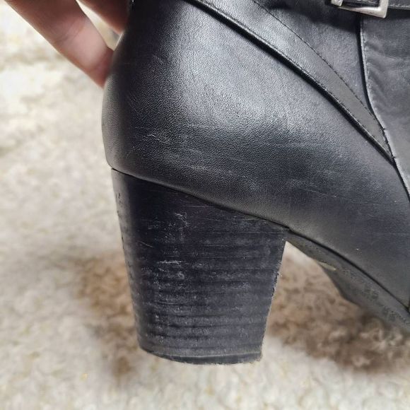 Vionic Upton Black Leather Ankle Boots size 11 - Picture 3 of 13